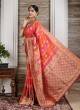 Bride Wear Maroon And Multi Banarasi Silk Saree